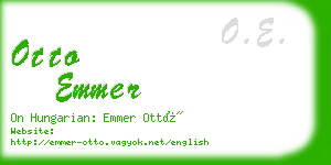 otto emmer business card